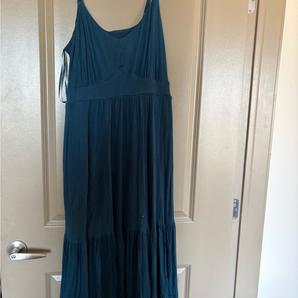 torrid super soft Teal Green Sleeveless Midi Dress